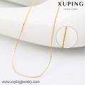 42963 -Xuping simples estilo corrente de ouro jwelleries colar mulheres